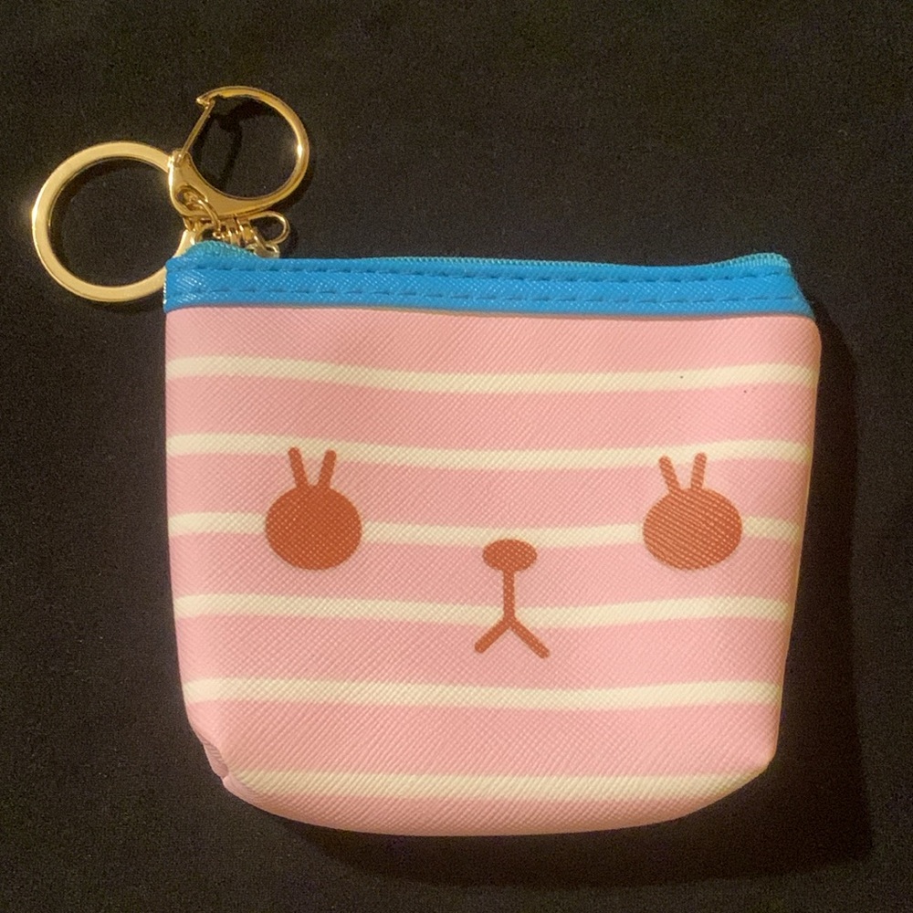 Cute Japanese Style Kitten Face Coin Purse from Blippo Surprise Kawaii Bag NWOT